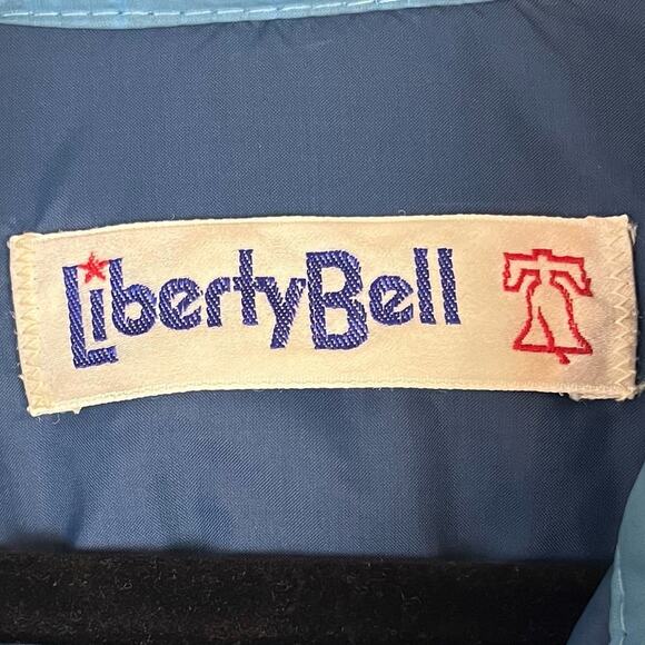 Vintage Down Jacket Coat Color Block Blue Winter Ski Slopes Retro 90s Unisex - Picture 6 of 8